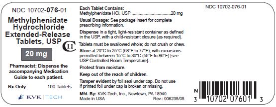 20 mg- 100s container label