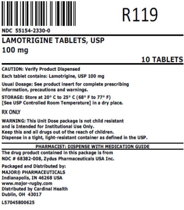 100mg bag label