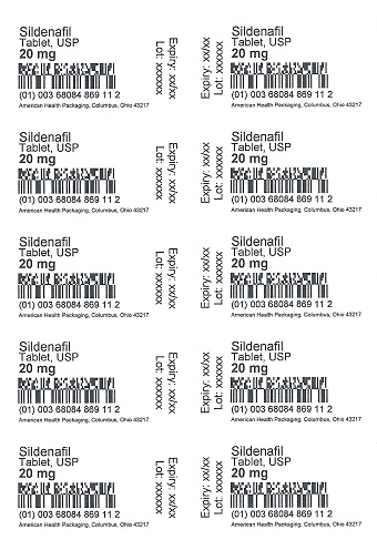 20 mg Sildenafil Tablet Blister