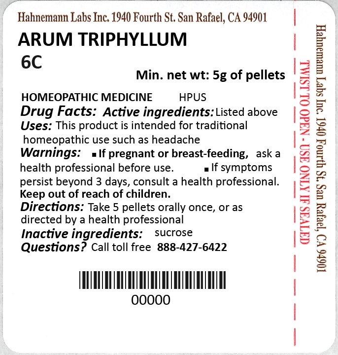 Arum Triphyllum 6C 5g