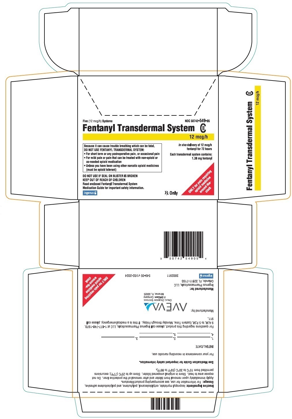 Carton 12 mcg