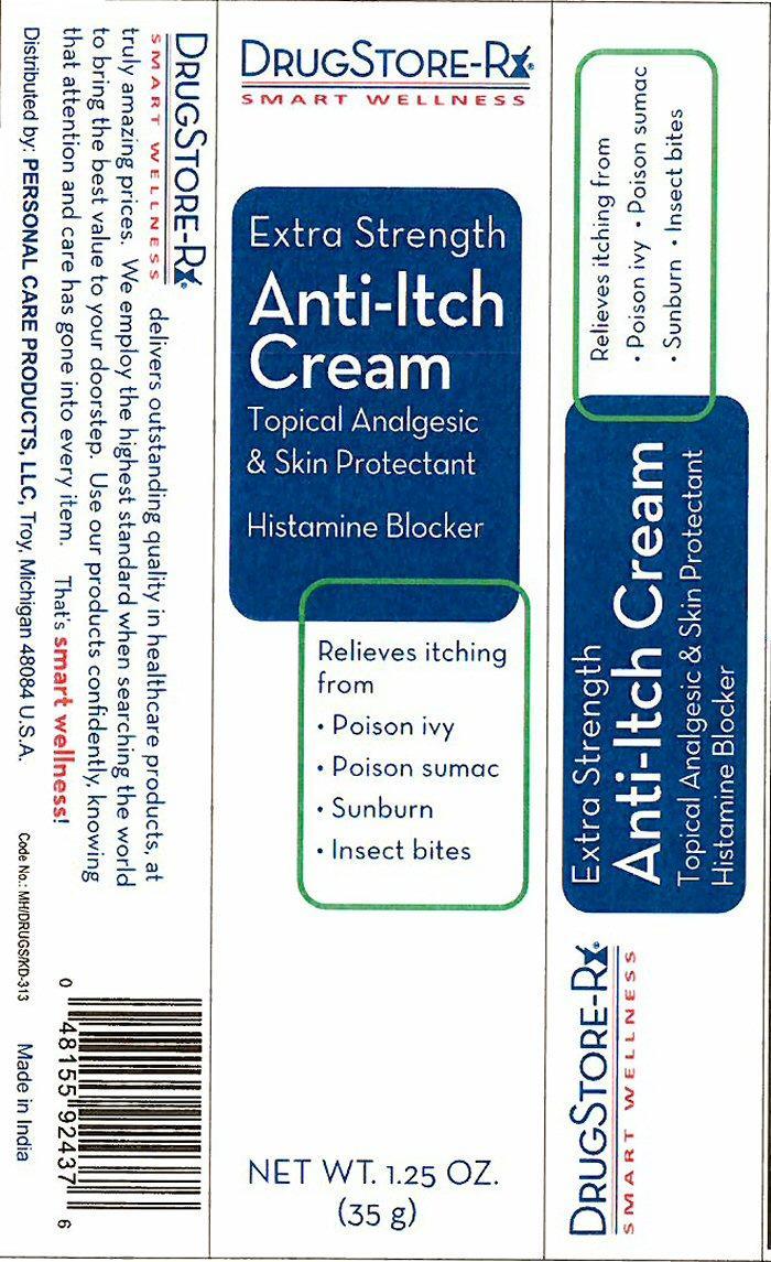 Anti Itch Extra Strength Diphenhydramine Hydrochloride Zinc Acetate Cream