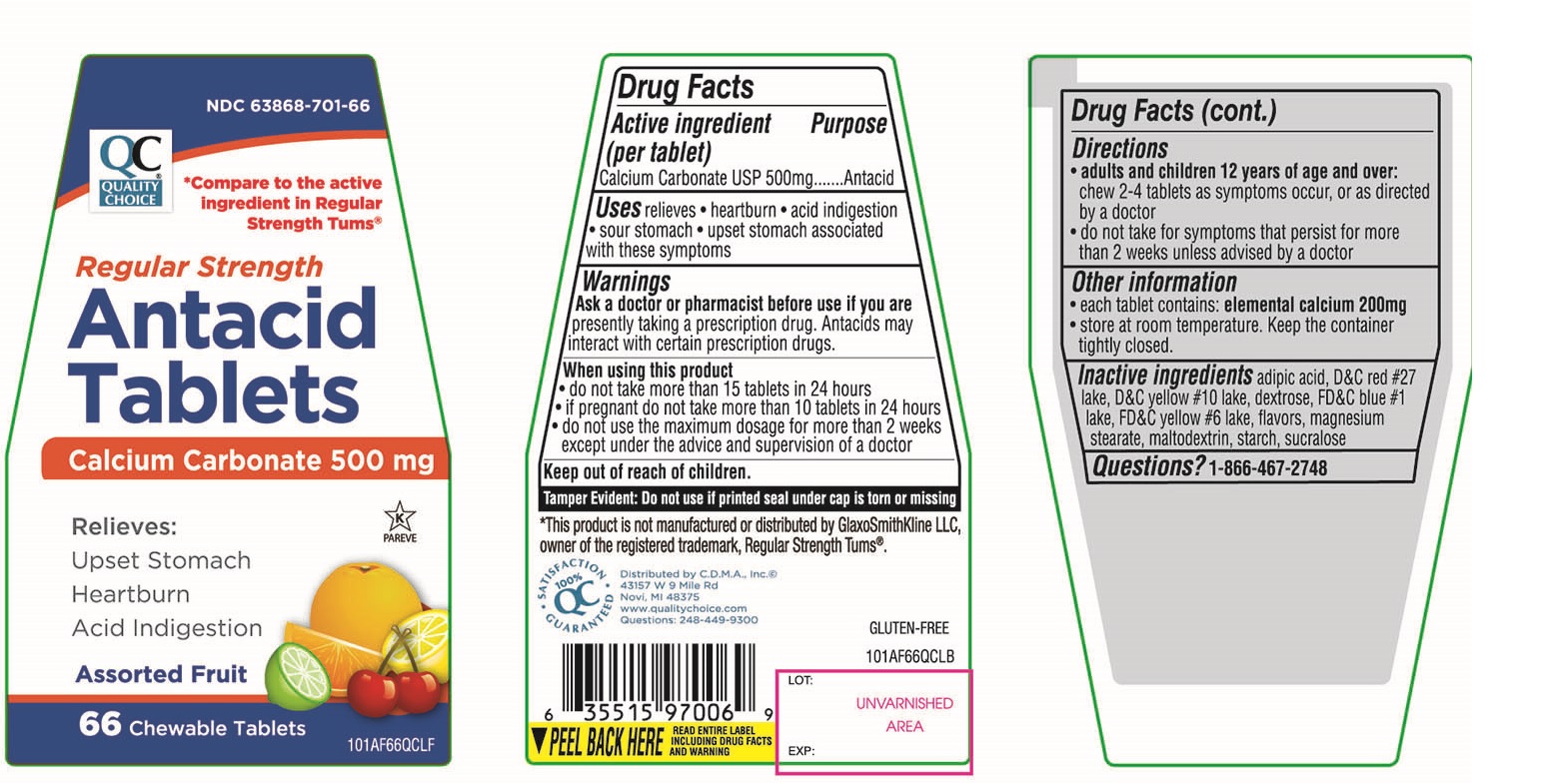 Quality Choice Regular Strength Assorted Fruit Antacid Tablets