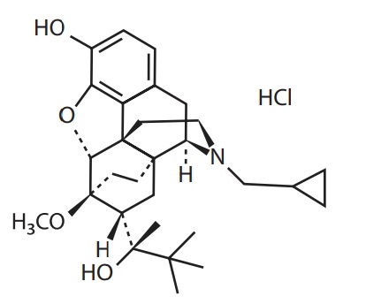 chemical structure of buprenorphine HCl