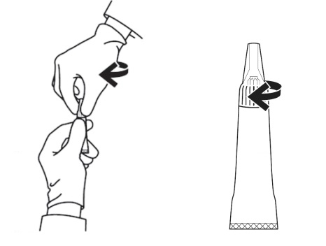opening applicator tube