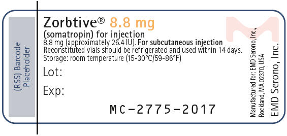 PRINCIPAL DISPLAY PANEL - 8.8 mg Vial Label