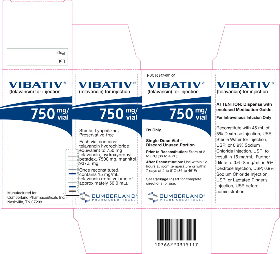 Principal Display Panel - 750 mg/vial Carton Label
