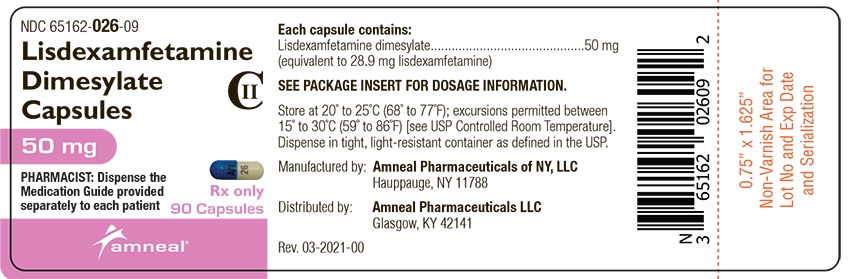 50 mg 90 ct Label