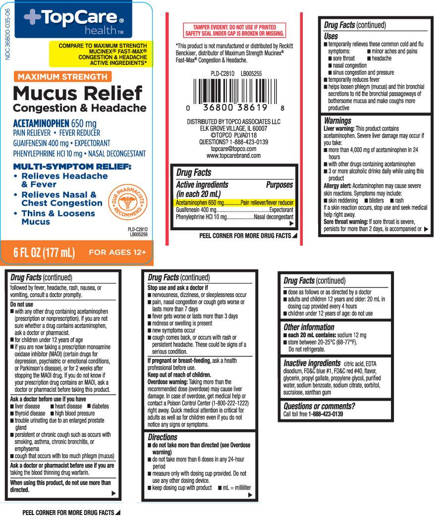 Acetaminophen 650 mg, Guaifenesin 400 mg, Phenylephrine HCI 10 mg