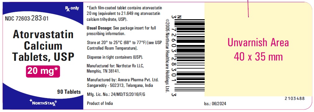 atorvastatintablets20mg90scontainerlabel