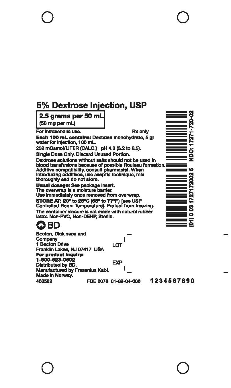 PACKAGE LABEL - PRINCIPAL DISPLAY – 5% Dextrose Injection, USP Bag Label
