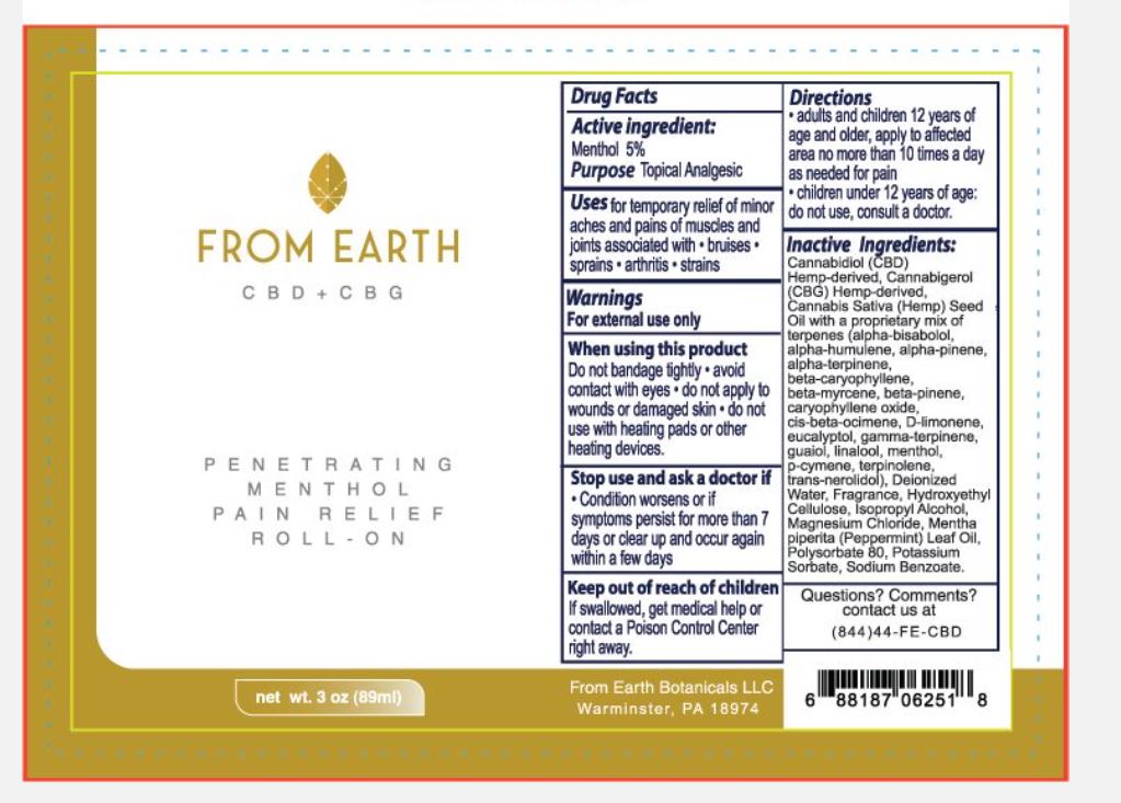 From Earth Roll On Label