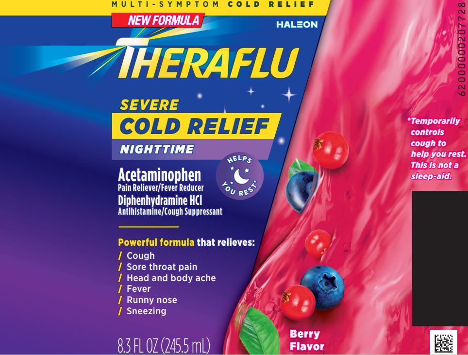 Theraflu Severe Cold Relief Nighttime 8 oz