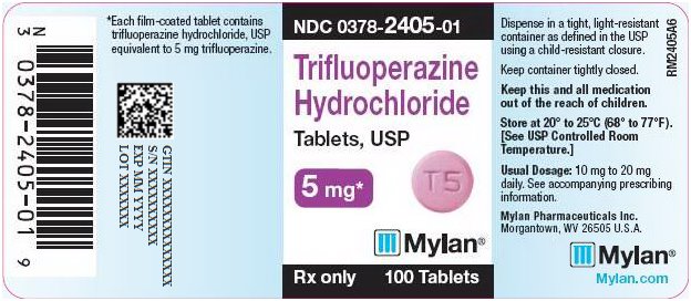 Trifluoperazine Hydrochloride Tablets, USP 5 mg Bottle Label