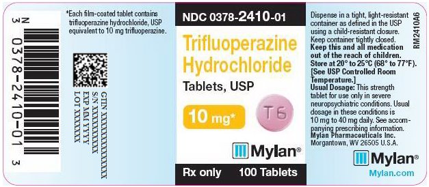 Trifluoperazine Hydrochloride Tablets, USP 10 mg Bottle Label