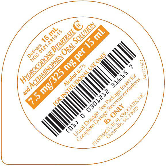 15 mL unit dose cup label