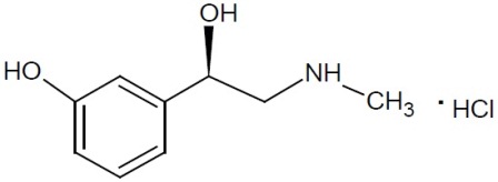 Phenylephrine Hydrochloride Chemical Structure