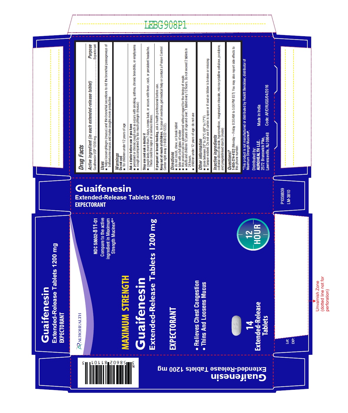 PACKAGE LABEL-PRINCIPAL DISPLAY PANEL - 1200 mg Blister Carton (14 (1 x 14) Tablets)