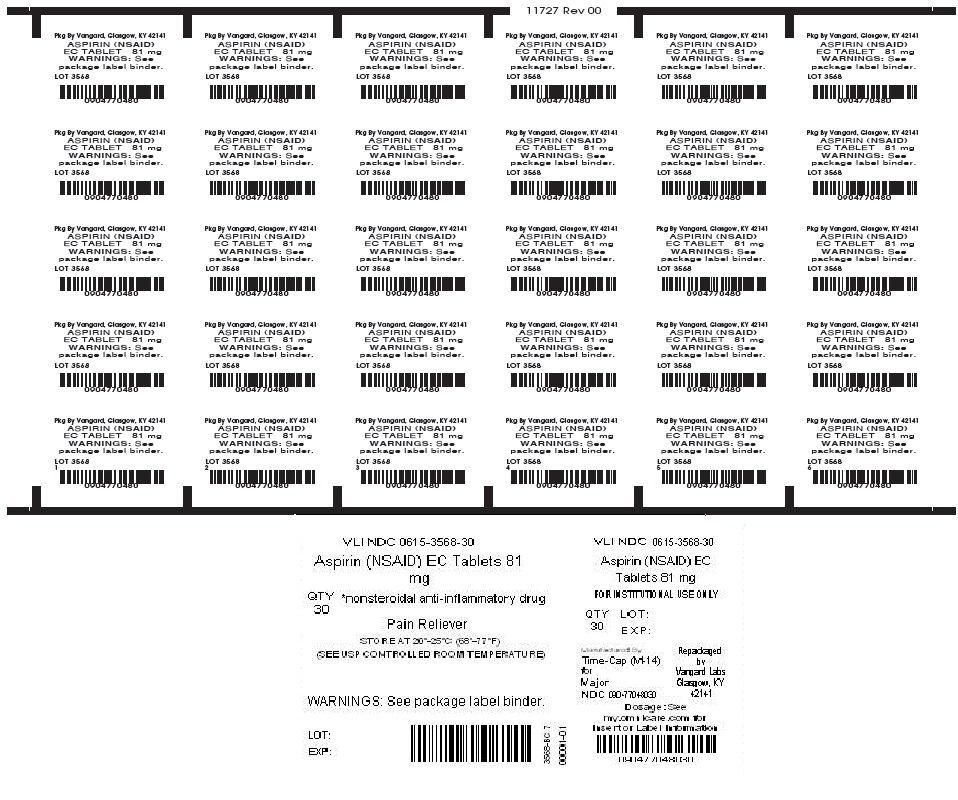 Principal Display Panel-Aspirin EC Tablet 81mg Unit dose