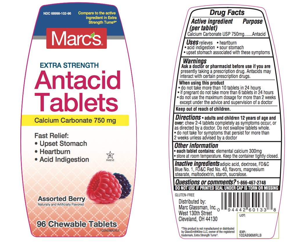 Extra Strength Antacid Tablets 96 counts