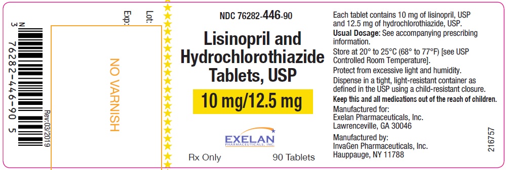 Lisinopril and Hydrochlorothiazide Tablets  10/12.5 mg - 90 tablets