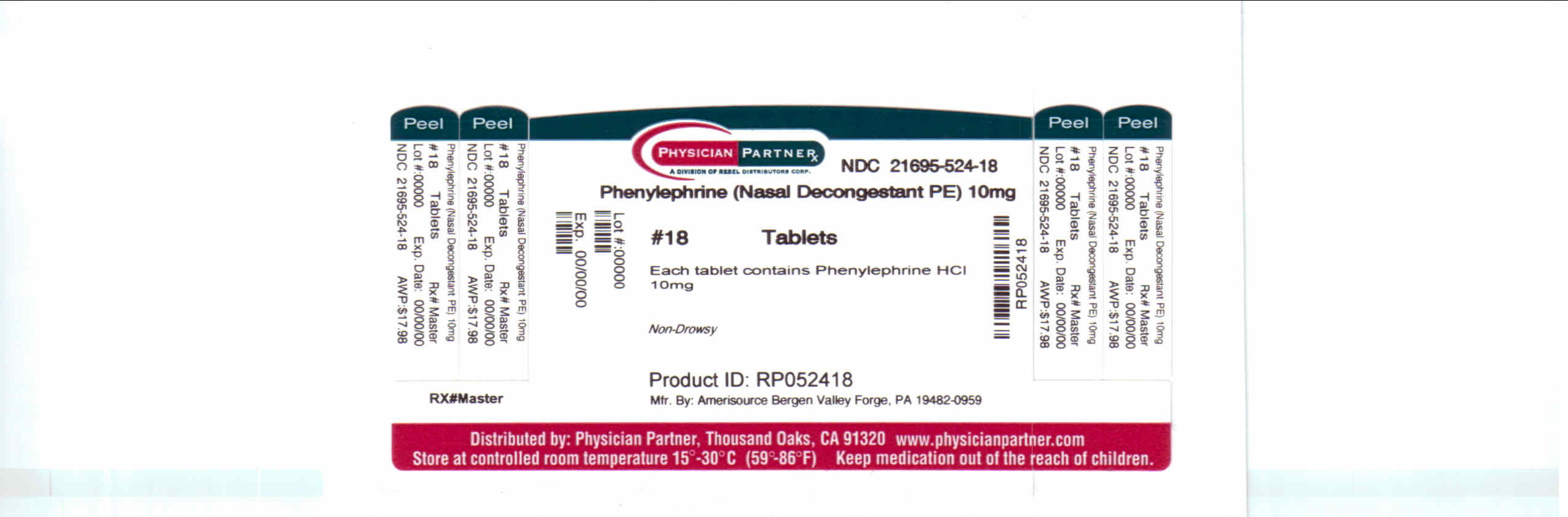 Phenylephrine 10mg