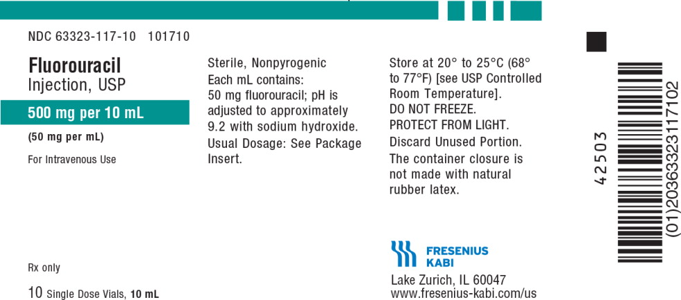 PACKAGE LABEL - PRINCIPAL DISPLAY - Fluorouracil 10 mL Single Dose Vial Tray Label
