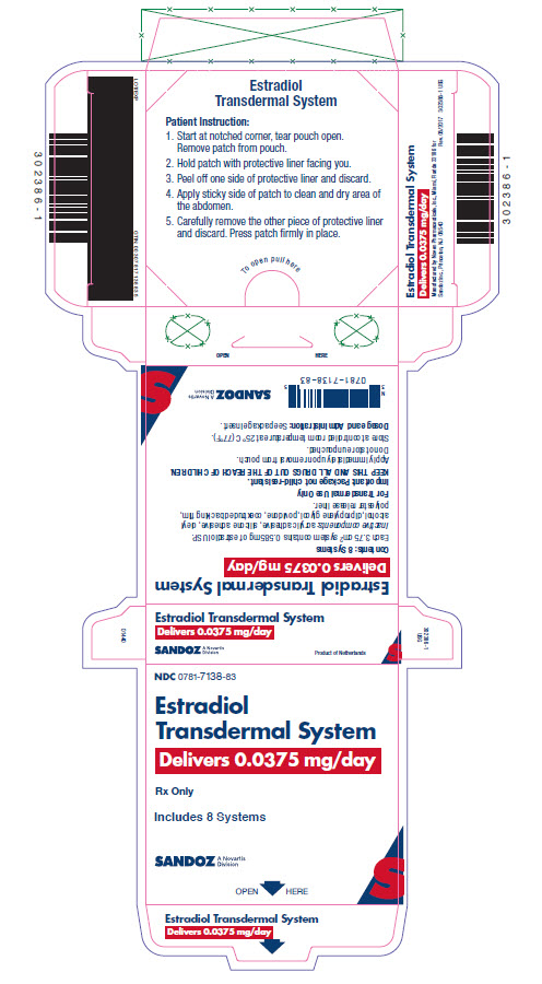 Label - Estradiol Transdermal System 0.0375 mg/day