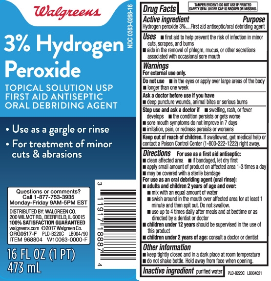 Walgreens 3% Hydrogen Peroxide