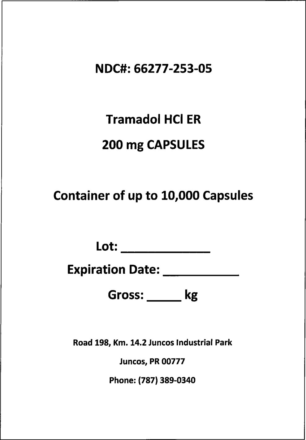 Principal Display Panel - Pail label
