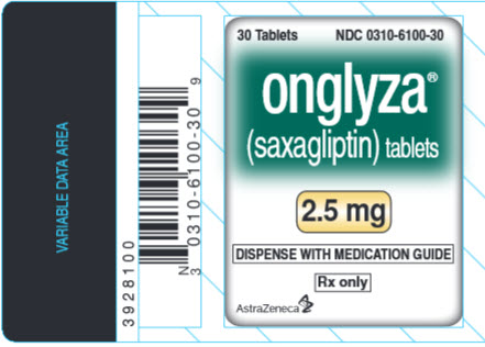 Onglyza 2.5 mg 30 Tablet Bottle Label