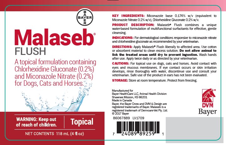 Malaseb Flush 4 fl oz label