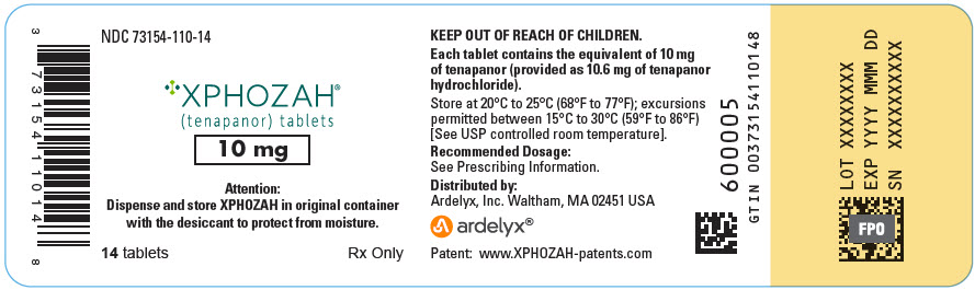 PRINCIPAL DISPLAY PANEL - 10 mg Tablet Bottle Label - NDC: <a href=/NDC/73154-110-14>73154-110-14</a>