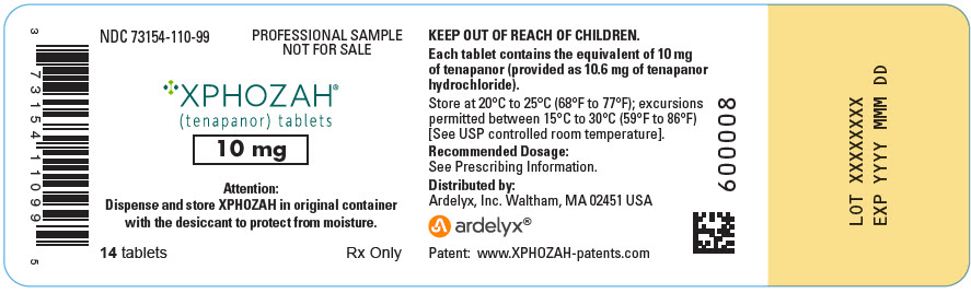 PRINCIPAL DISPLAY PANEL - 10 mg Tablet Bottle Label - NDC: <a href=/NDC/73154-110-99>73154-110-99</a>
