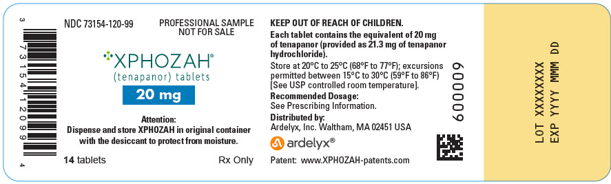 PRINCIPAL DISPLAY PANEL - 20 mg Tablet Bottle Label - NDC: <a href=/NDC/73154-120-99>73154-120-99</a>
