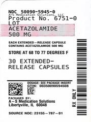 ACETAZOLAMIDE capsule, extended release