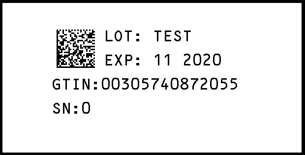 Serialization Label - 40 mg/mL