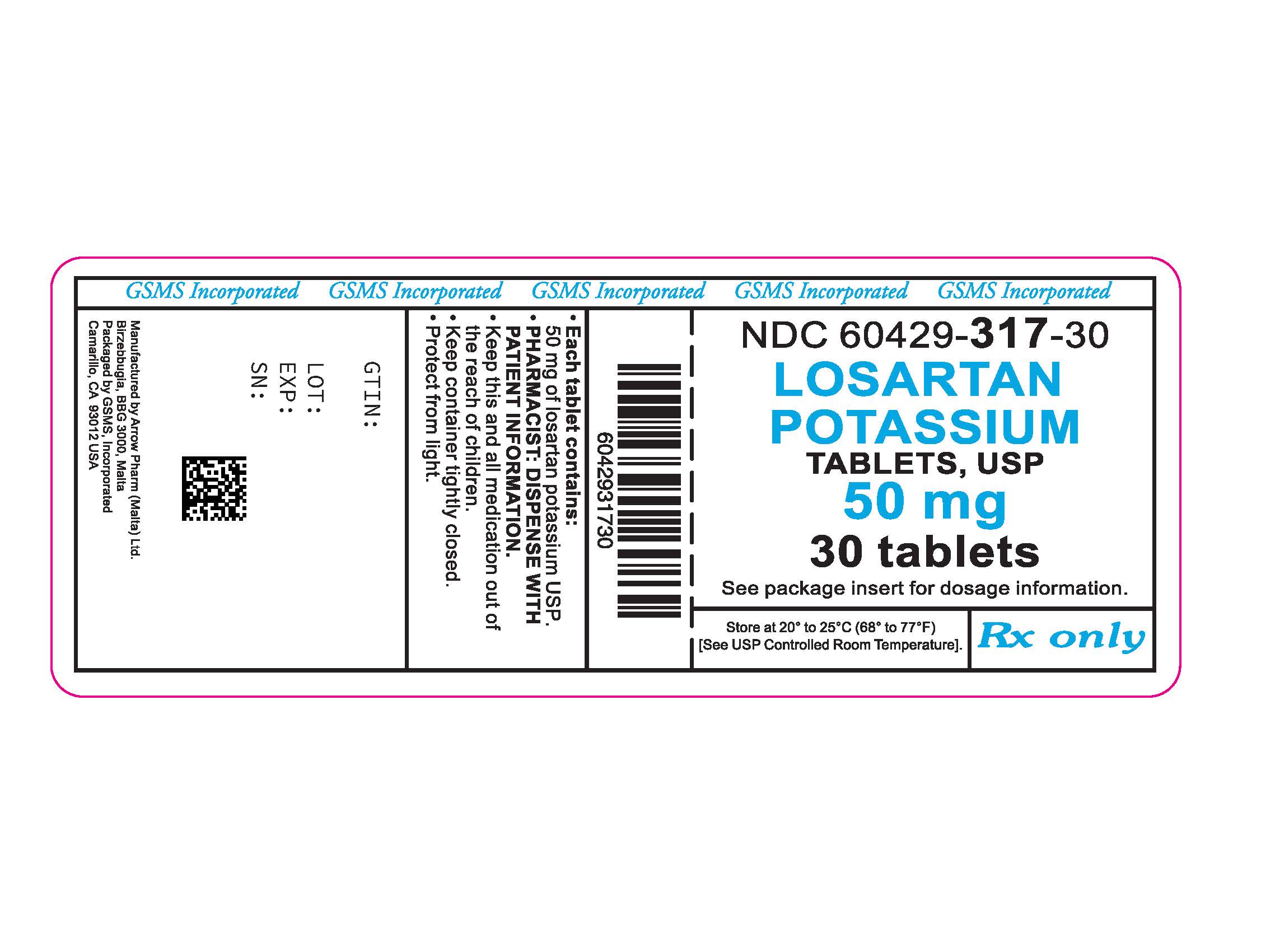 60429-317-30LB - LOSARTAN POTASSIUM 50 MG TABS - REV NOV 2012 - 10-30-2018.jpg