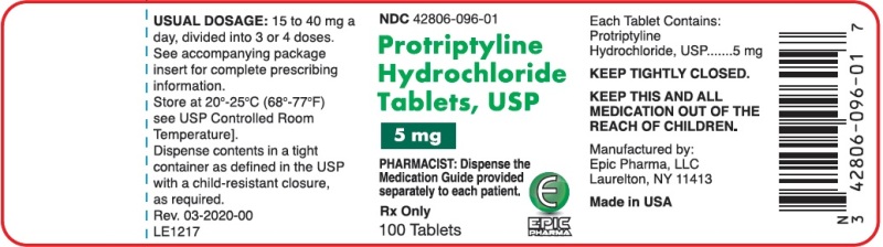 container label of 5 mg 100ct