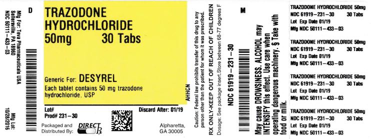 Trazodone desyrel 50 mg tablet