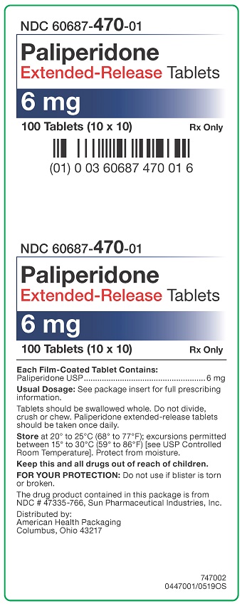 6 mg Paliperidone ER Tablets Carton