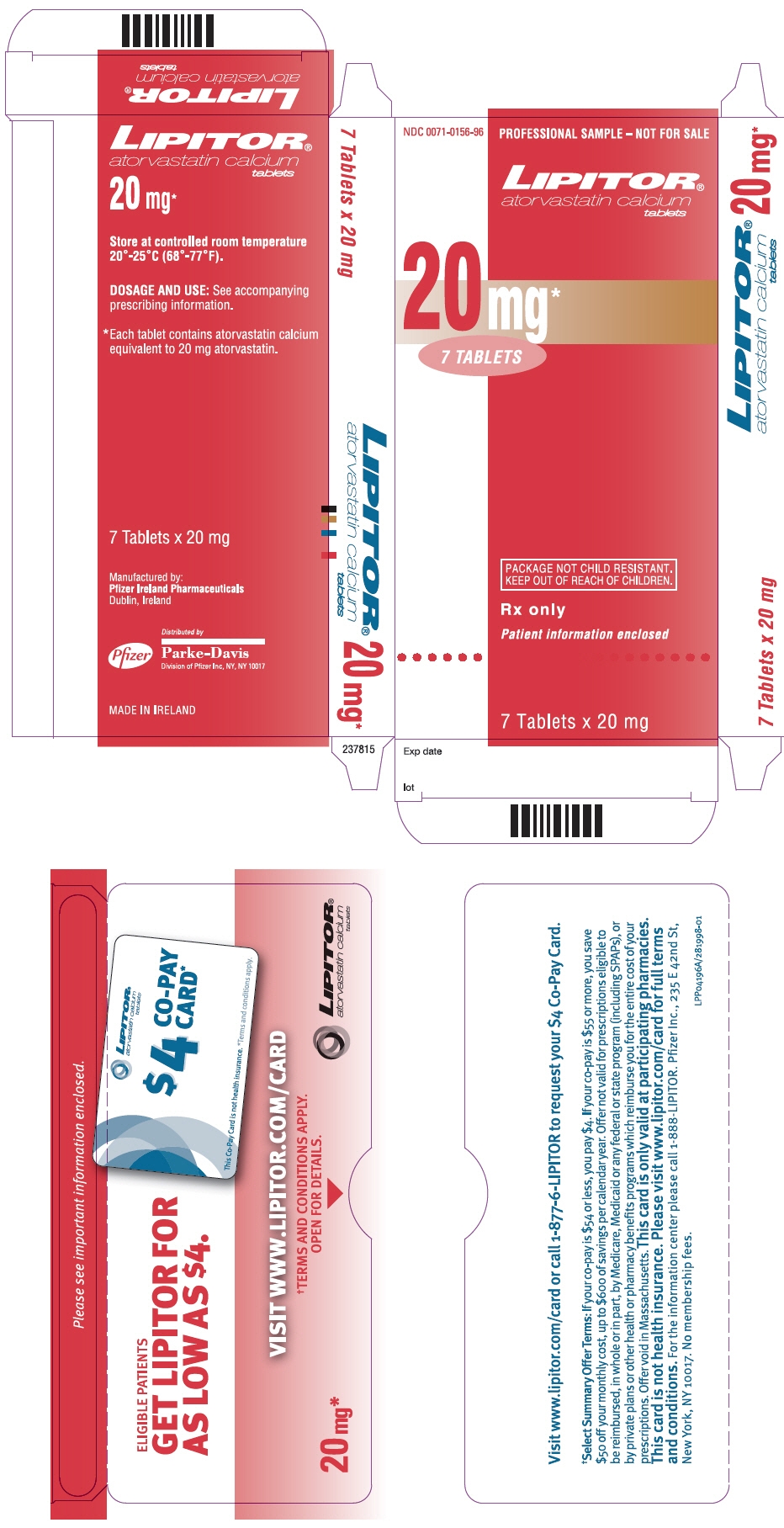 PRINCIPAL DISPLAY PANEL - 20 mg Tablet Packet Carton
