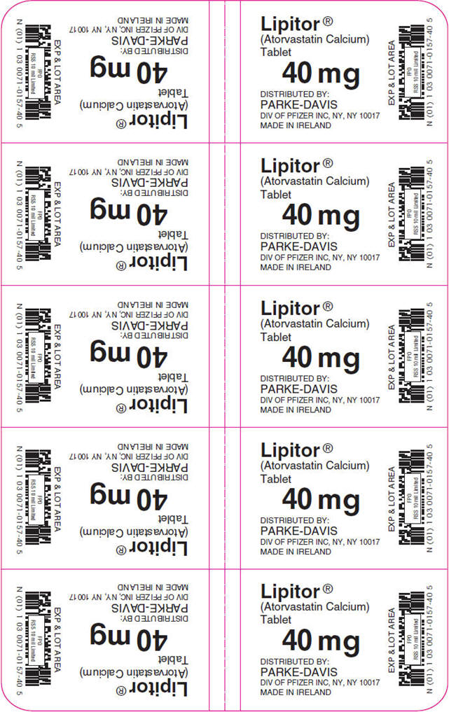 PRINCIPAL DISPLAY PANEL - 40 mg Tablet Blister Pack