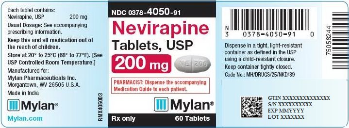 Nevirapine Tablets, USP 200 mg Bottle Label