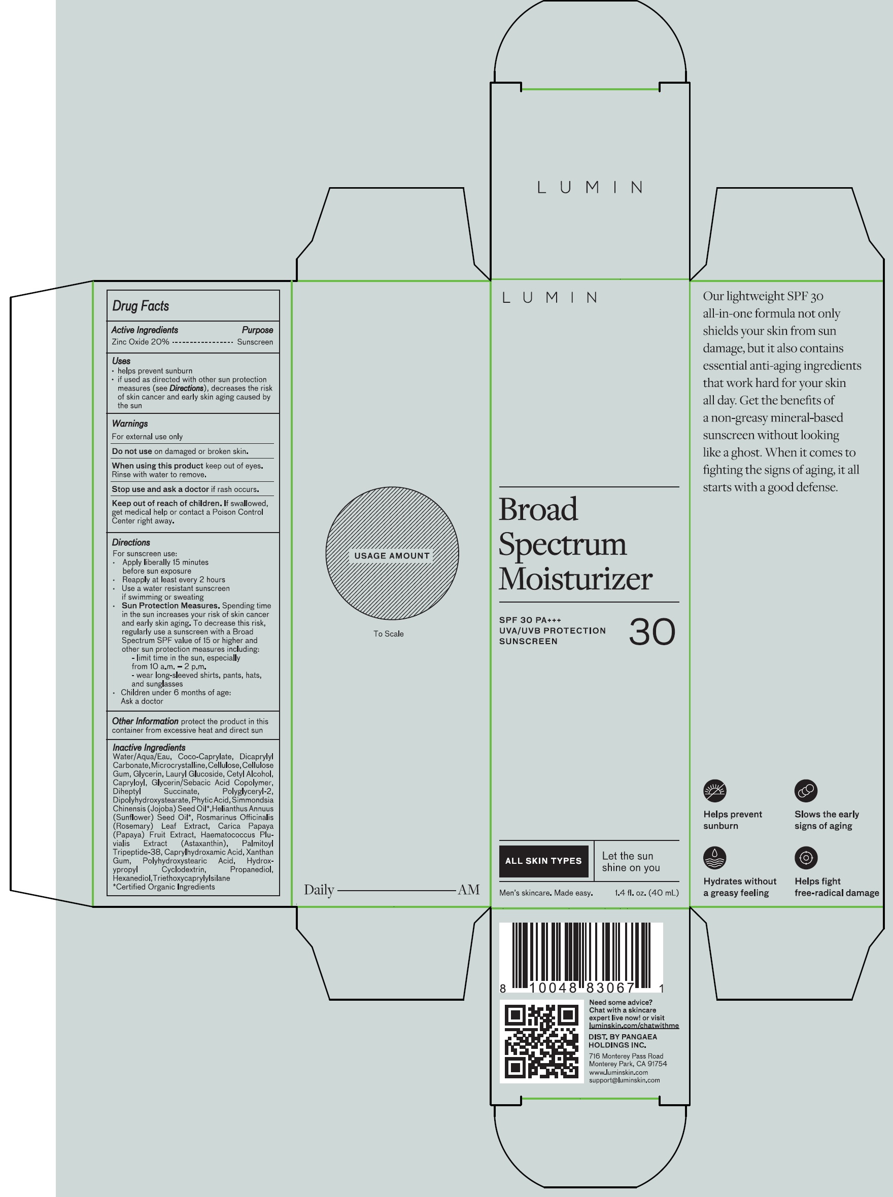 lumin broad spectrum moisturizer