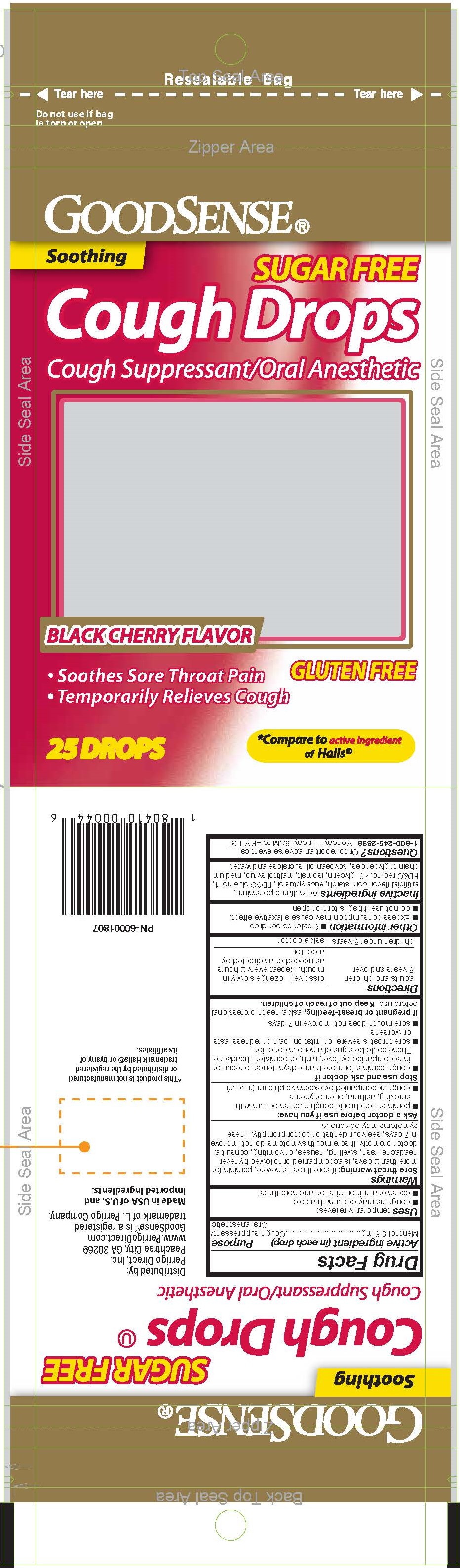 GoodSense SF Cherry 25ct Cough Drops