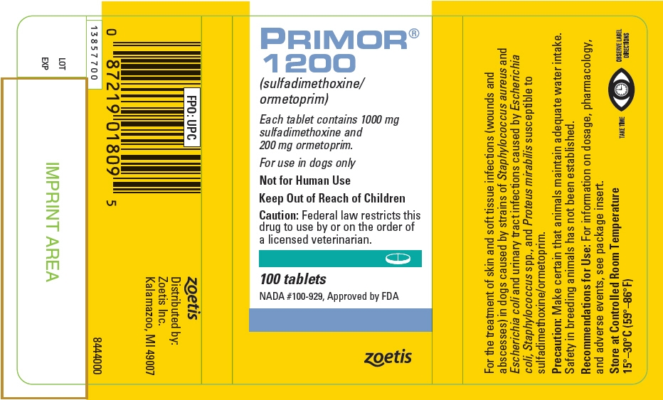 PRINCIPAL DISPLAY PANEL - 1200 mg Tablet Bottle Label