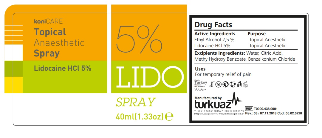 LidoSpray graphic bottle label