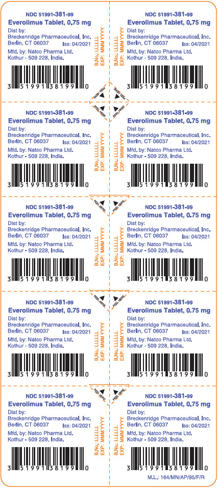 PRINCIPAL DISPLAY PANEL - 0.75 mg Tablet Blister Pack
