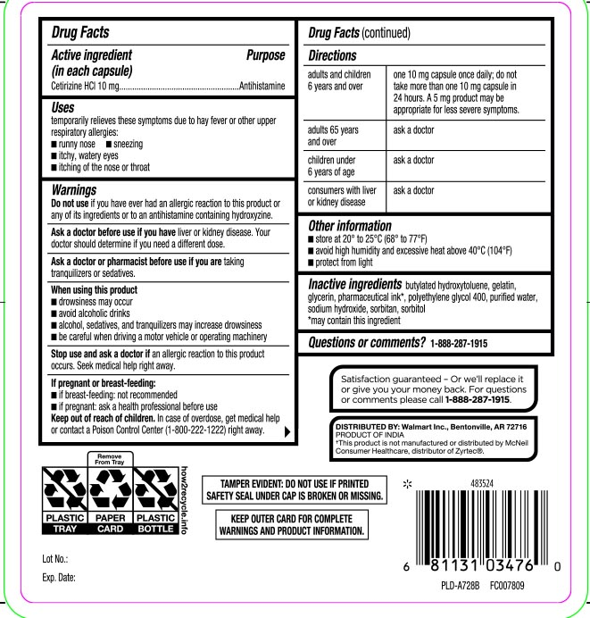Equate Allergy Relief Cetirizine HCl 10mg